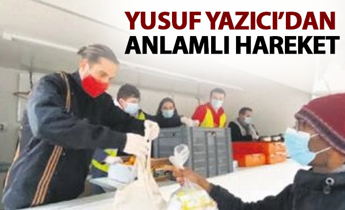 Yusuf Yazıcı yardım kampanyasına katıldı