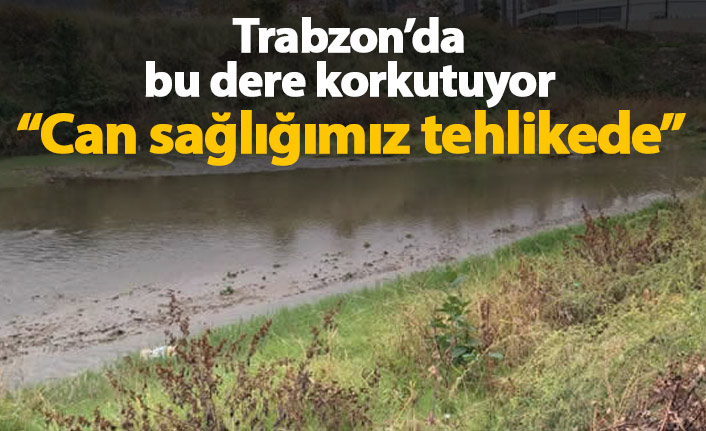 Trabzon'da bu dere korkutuyor! "Can sağlığımız tehlikede..."