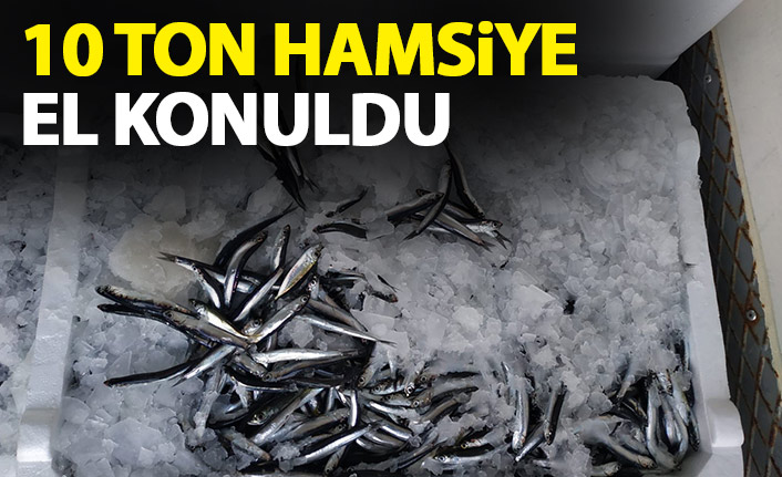 Rize’de 10 ton hamsiye el konuldu