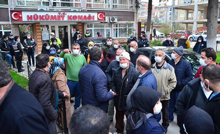 Samsun’da minibüsçü gerginliği