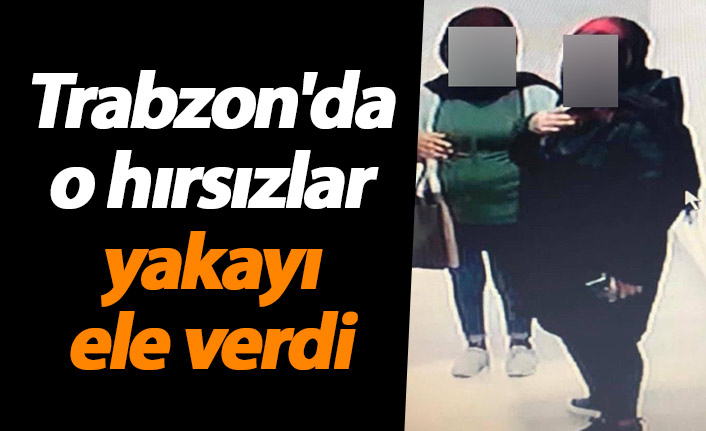 Trabzon'da o hırsızlar yakayı ele verdi