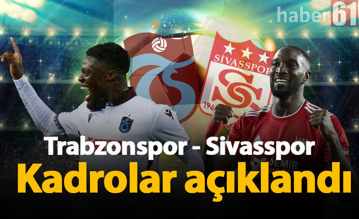 Trabzonspor'un kadrosu açıklandı