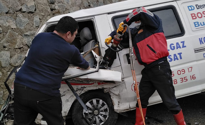 Giresun'daki kazada çok sayıda yaralı var