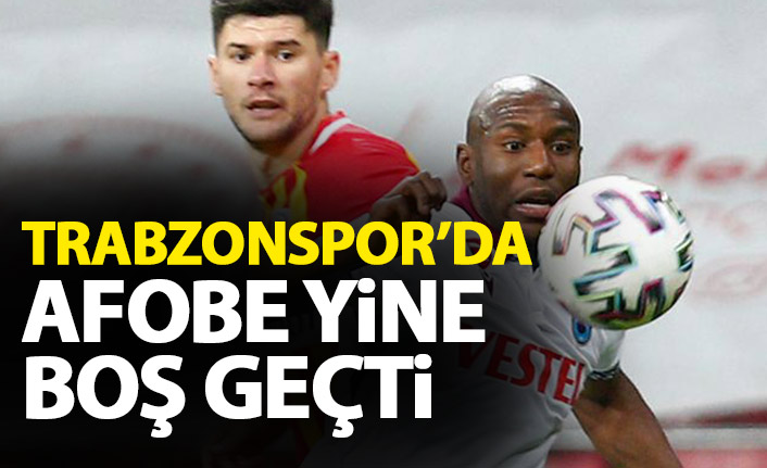 Trabzonspor'da Afobe yine boş geçti