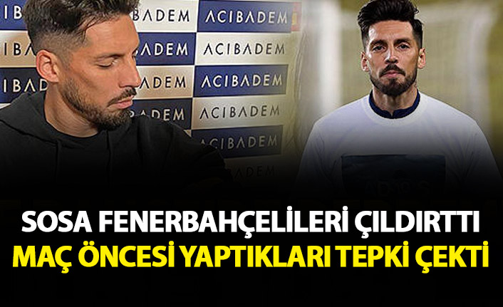 Sosa Fenerbahçelileri çıldırttı! Yaptığı ile gözden düştü