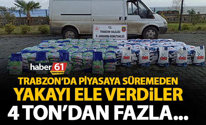 Trabzon’da 4 tondan fazla sahte deterjan yakalandı