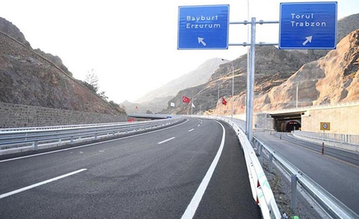 Trabzon-Gümüşhane-Bayburt yolunda çalışma - 19 Aralık 2020