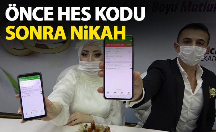 Nikah masasında önce HES kodu, sonra imza