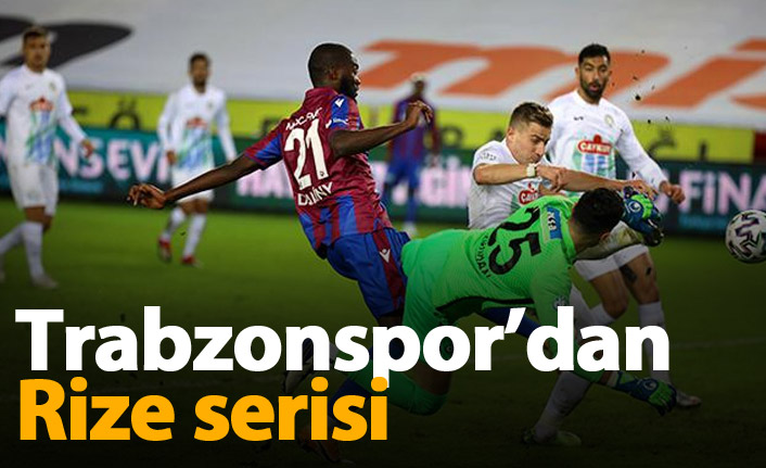 Trabzonspor'dan Rizespor serisi