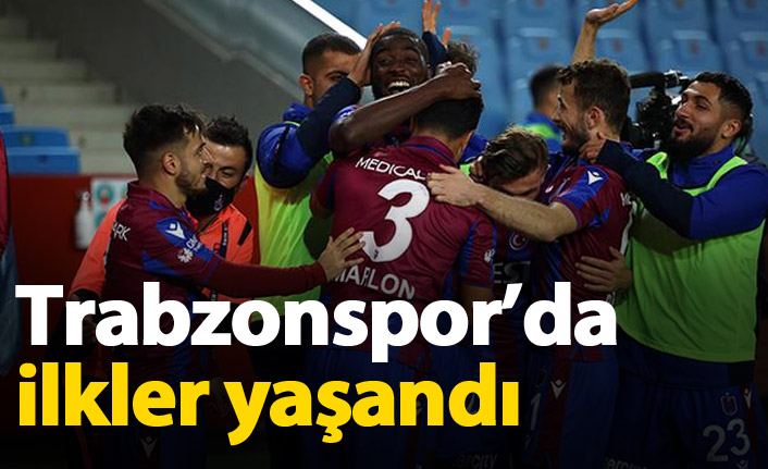 Trabzonspor'da ilkler yaşandı