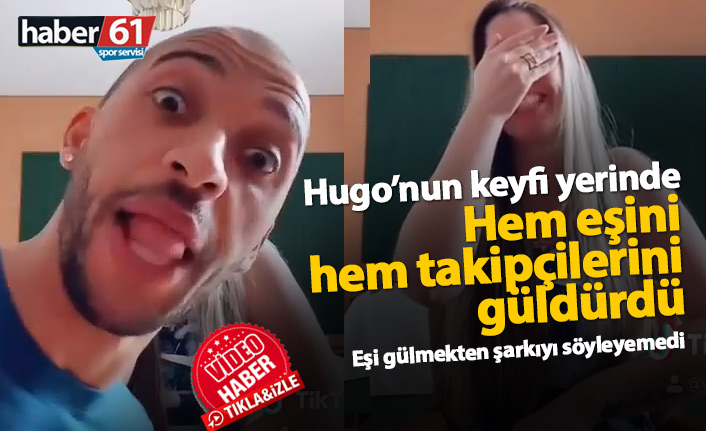 Vitor Hugo hem eşini hem de takipçilerini güldürdü