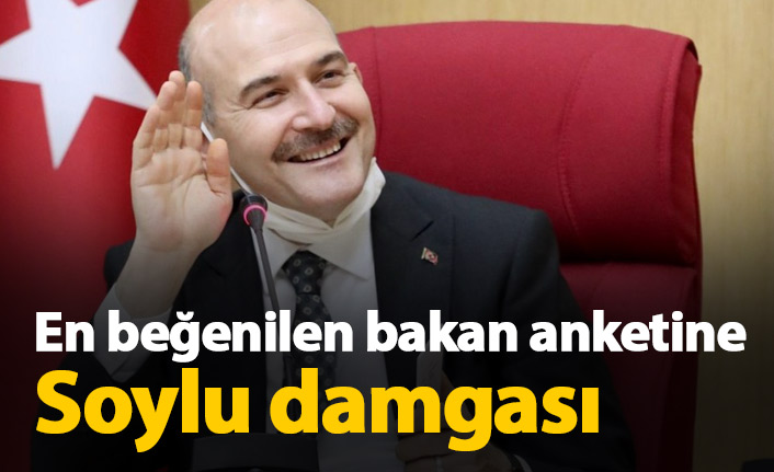 En beğenilen bakan, Soylu oldu