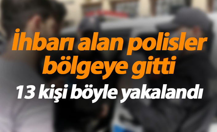 Ordu'da boş arazide kahvaltı yaparken yakalandılar