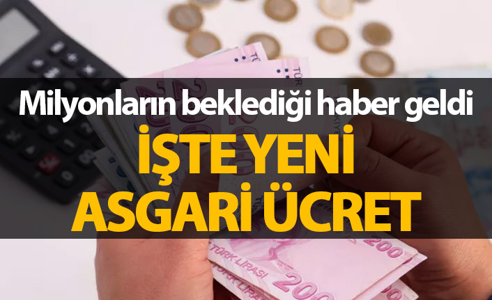 Asgari ücret açıklandı!