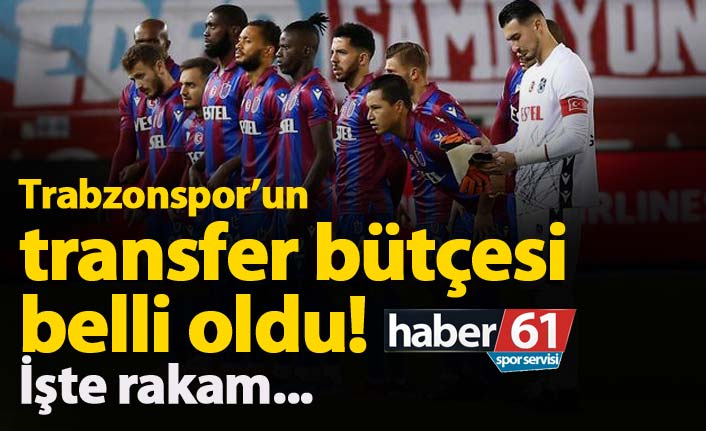 Trabzonspor'un transfer bütçesi belli oldu