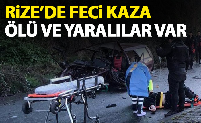 Rize'nin Fındıklı ilçesinde meydana gelen trafik kazasında 1 kişi öldü, 2 kişi ağır yaralandı.