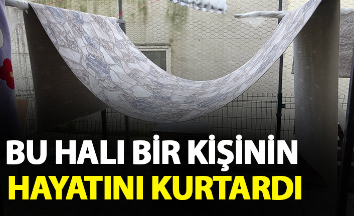 Samsun'da 3. kattan düşen kadın halı sayesinde kurtuldu