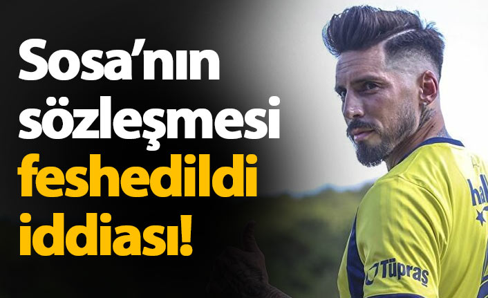 Flaş iddia! Jose Sosa Fenerbahçe'den ayrıldı mı?