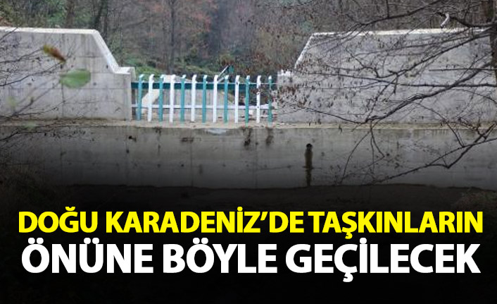 Doğu Karadeniz'de taşkınlara karşı böyle önlem alınacak