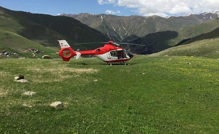 Trabzon'da hava ambulansı 2020'de 201 hasta için havalandı