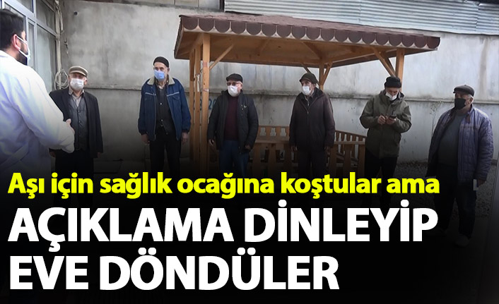 Koronavirüs aşılamasının başladığını duyan sağlık ocağına koştu ama...