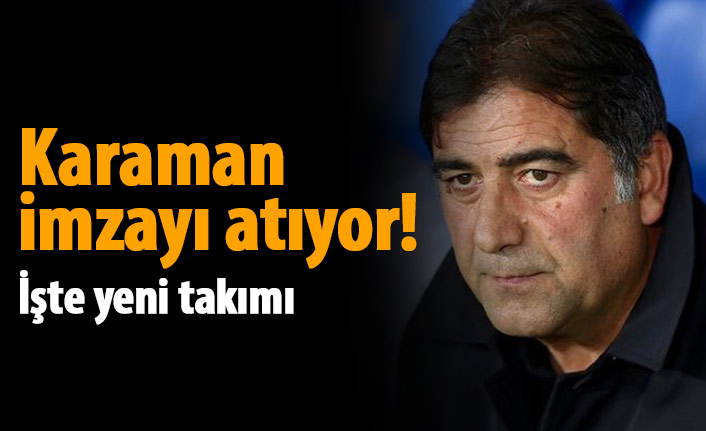 Ünal Karaman imzayı atıyor