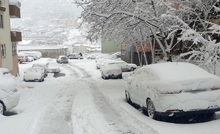 Gümüşhane'de 63 köy yolu kapandı