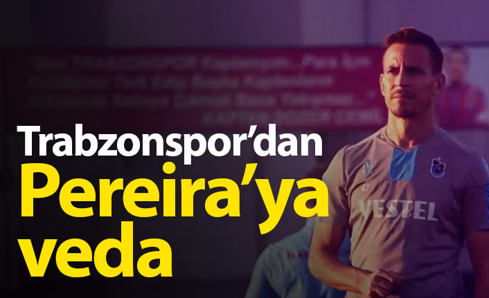 Trabzonspor'dan Pereira'ya teşekkür