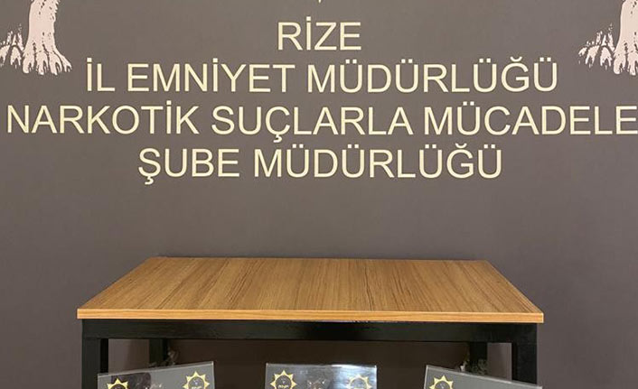 Rize'de uyuşturucu operasyonu! 3 gözaltı