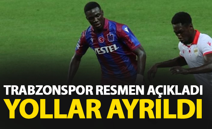 Trabzonspor kadro dışı bırakmıştı resmen gönderdi