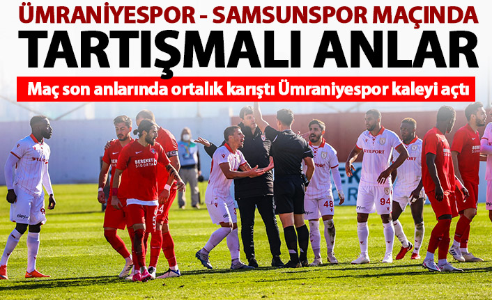 Ümraniyespor - Samsunspor maçında tartışmalı karar! Samsunspor'dan açıklama!