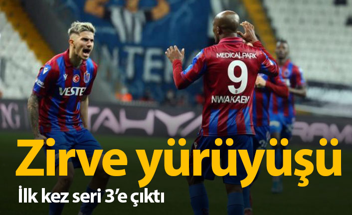 Trabzonspor zirveye tırmanıyor