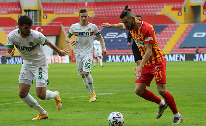 Kayserispor ile Alanyaspor berabere