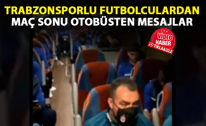 Trabzonsporlu futbolculardan maç sonu mesajlar