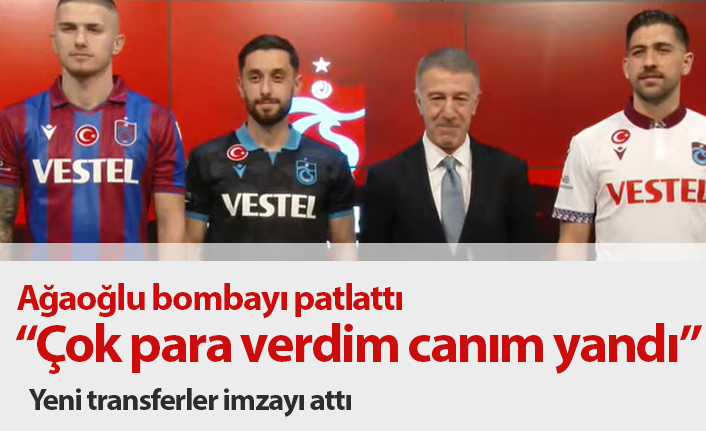 Trabzonspor'da yeni transferler imza attı "Çok para verdim canım yandı"