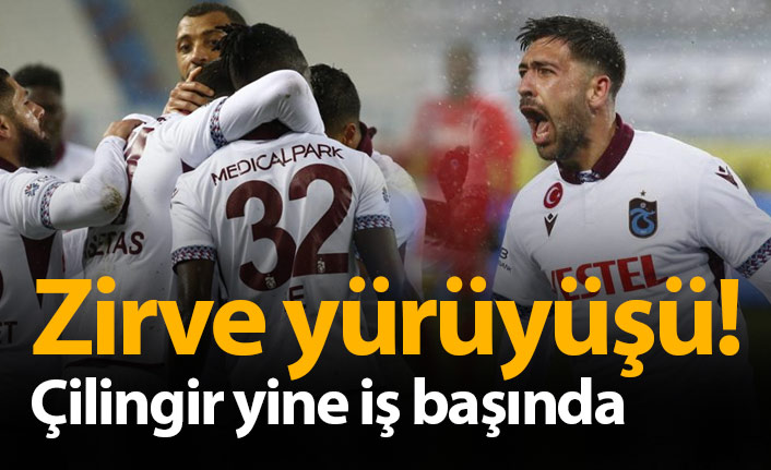 Zirve yürüyüşü! Trabzonspor Gaziantep'i kayıpsız geçti