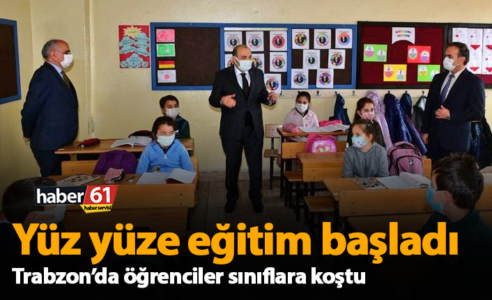 Yüz yüze eğitim başladı, öğrenciler sınıflara koştu