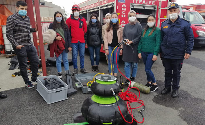 Trabzon'da geleceğin İtfaiyecileri yetişiyor