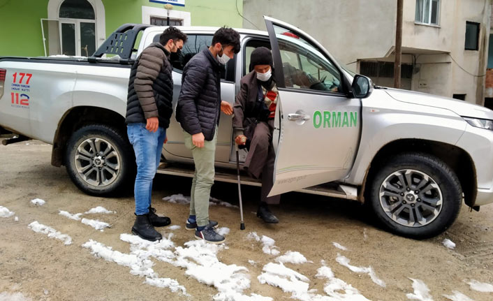 Giresun'da karla kaplı yollar açıldı