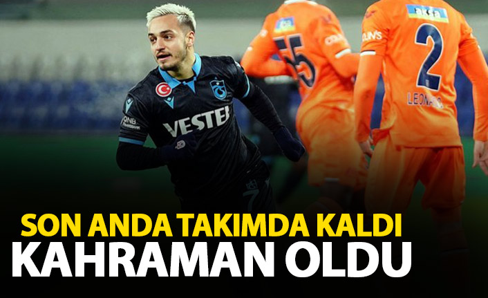 Son anda Trabzonspor'da kaldı kahraman oldu