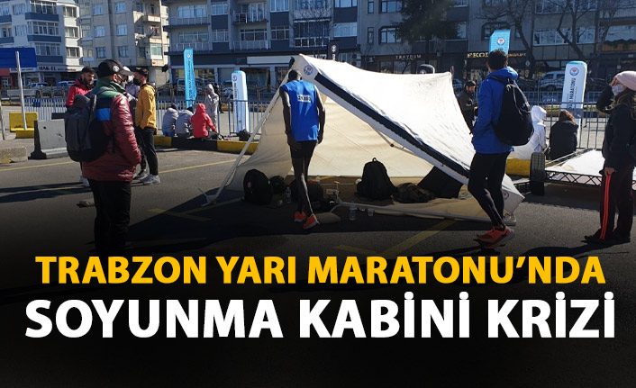 Trabzon Yarı Maratonunda kabin krizi