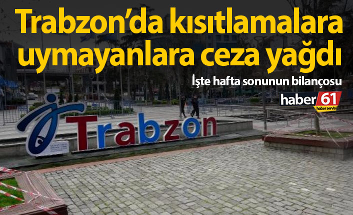 Trabzon'da 398 kişiye ceza kesildi