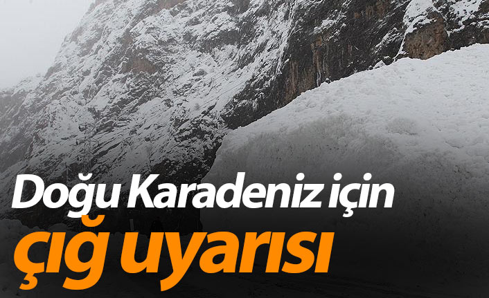 Doğu Karadeniz için çığ uyarısı