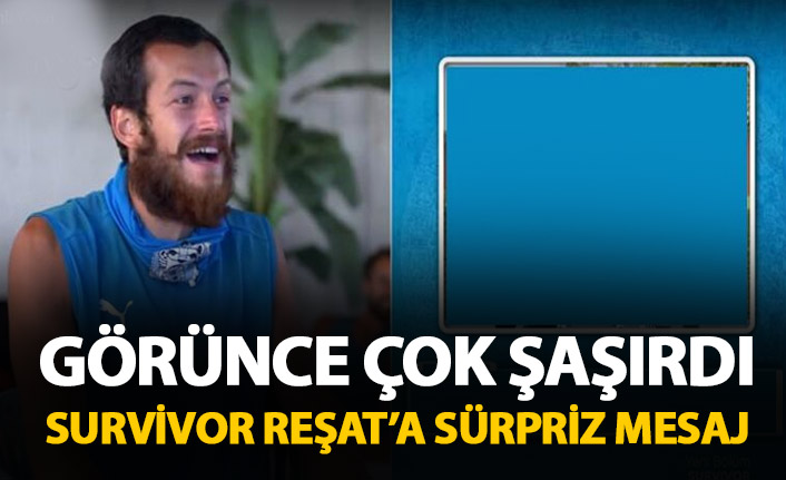 Survivor'un Trabzonlu yıldızı Reşat'a sürpriz mesaj!