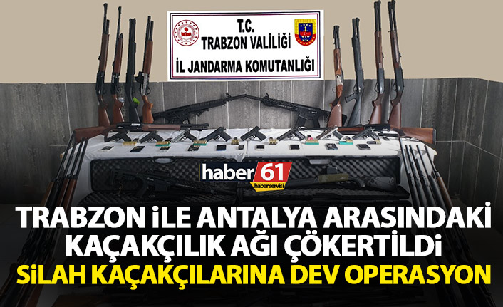 Trabzon’dan Antalya’ya silah kaçırırken yakalandılar