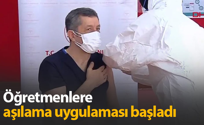 Öğretmenlere koronavirüs aşılaması başladı