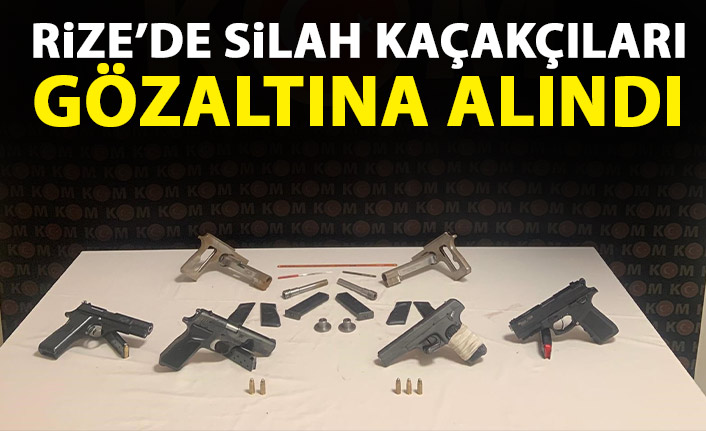 Silah kaçakçısı 4 kişi gözaltına alındı