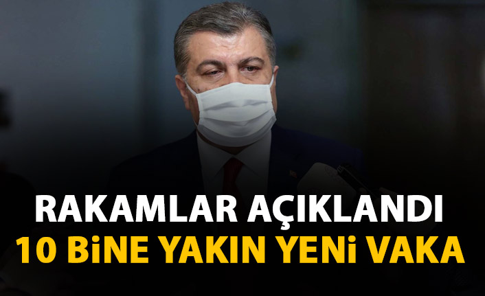 Güncel koronavirüs rakamları açıklandı! 10 bine yakın yeni vaka!