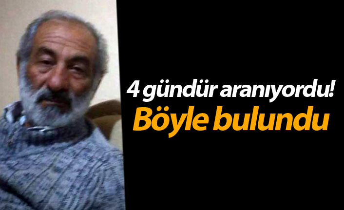 Gümüşhane'de 4 gündür aranıyordu! Böyle bulundu