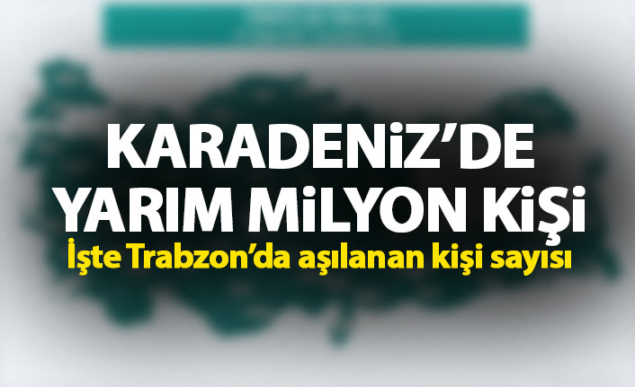 Doğu Karadeniz'de yarım milyon kişi aşılandı